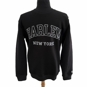 NEW Harlem NY Sweatshirt Black “My Neighborhoodie” NH Embroidered NWT